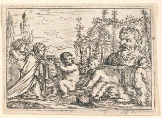 Bacchanal of Children with Bust of a Satyr