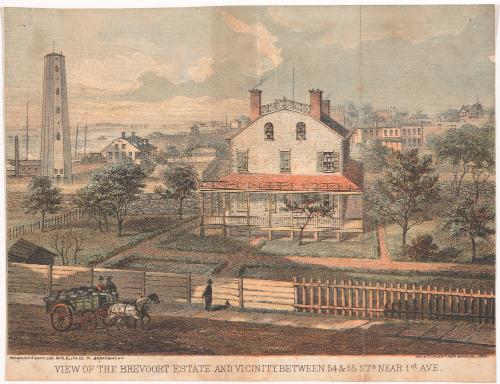 View of Brevoort Estate, from D. T. Valentine's Manual