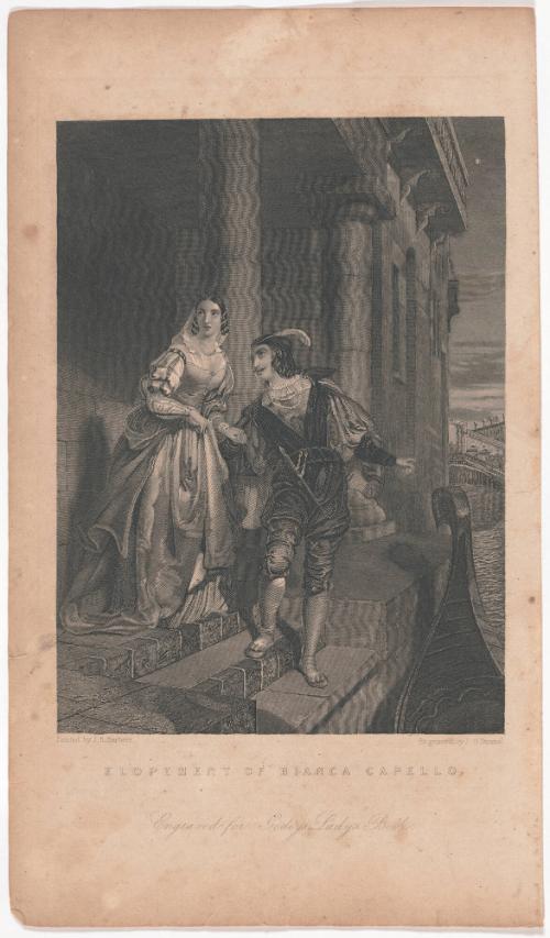 Elopement of Bianca Capello, for Godey's Ladies' Book