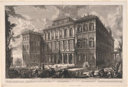 The Palazzo Barberini from 'Vedute di Roma'