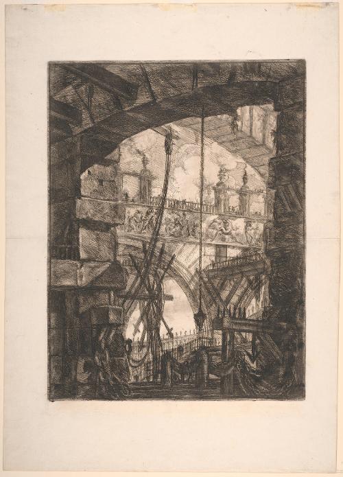 The Grand Piazza, Plate IV from the "Prison's" (Carceri d'Invenzione)