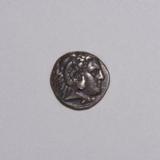 Tetradrachm: Head of Herakles Right Wearing Lion Skin; Zeus Enthroned Left Holding Eagle and Scepter on Reverse