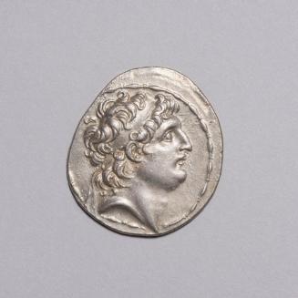 Tetradrachm: Diademed Head of Antiochos Right, Fillet Border; Athena Standing Left, Holding Nike in Right Hand, Spear and Shielf in Right, All Within Laurel Wreath on Reverse
