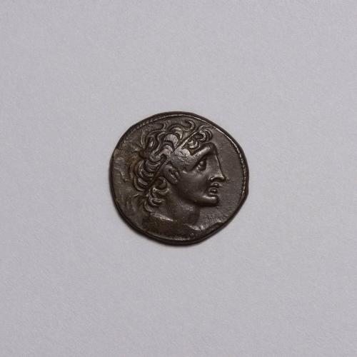 Tetradrachm: Filleted Head of Ptolemy Right; Eagle Standing Left on a Thunderbold, Lettering in Field on Reverse