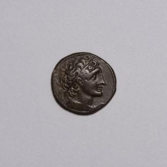 Tetradrachm: Filleted Head of Ptolemy Right; Eagle Standing Left on a Thunderbold, Lettering in Field on Reverse