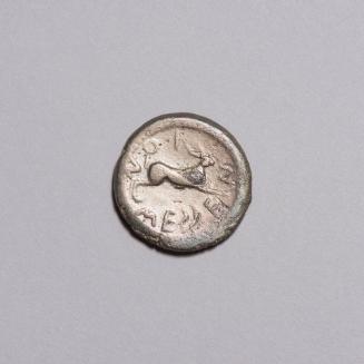 Tetradrachm: Charioteer in Mule Biga Right, Leaf Below; Hare Springing Right on Reverse
