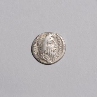Denarius: Laureate and Bearded Head of Romulus Right; Ceres Seated Right Holding Torch and Grain Ears, Serpent at Her Feet on Reverse