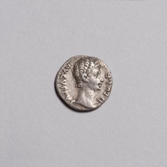 Augustus Denarius (Obverse: Bare Head of Augustus Right; Reverse: Apollo Citharoedus Standing Left, Holding Lyre in Left Hand, Plectrum in Right)