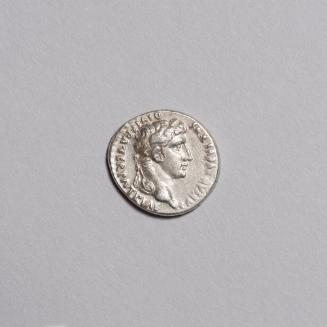 Augustus Denarius (Obverse: Laureate Head of Augustus Facing Right; Reverse: Lucius and Gaius Standing Facing, Shields and Spears Between Them, Above, Between the Spears, Simpulum and Littuus Turned Inwards)