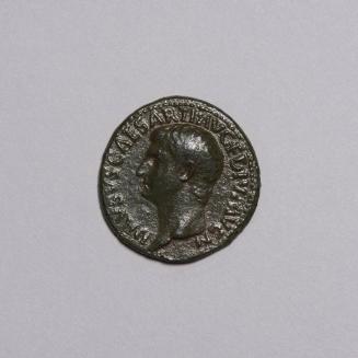 As: Bare Head of Drusus Left; Large Centered S.C. on Reverse