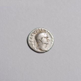 Denarius: Laureate Head of Vespasian Right; Iudaea or Jewess Seated Right in Mourning Before Trophy on Reverse