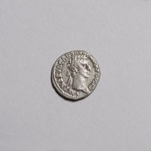 Denarius: Laureate Head of Nerva Right; Fortuna Standing Left Holding Rudder and Cornucopiae on Reverse