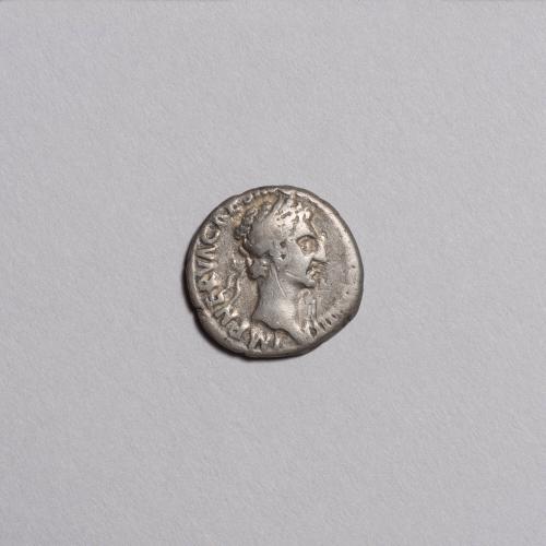 Denarius: Laureate Head of Nerva Right; Brockage - Struck With the Obverse of a Similar Coin on Reverse