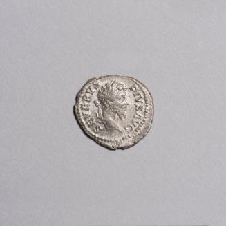 Denarius: Laureate Head of Septimius Severus Rightd; Fortuna Seated Left Holding Rudder and Cornucopiae on Reverse