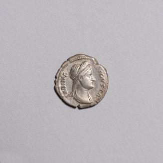 Denarius: Draped Bust of Sabina Right, Head Diademed, Hair Waved, Rising into Crest on Top above Diadem, Knotted in Queue, Falling Down Neck; Juno Standing Left, Holding Patera and Scepter on Reverse