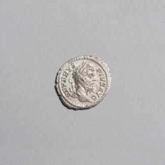 Denarius: Laureate Head of Septimius Severus Right; Jupiter Standing Left, Holding Scepter and Thunderbolt, Two Children at His Feet on Reverse