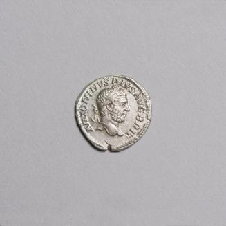 Denarius: Laureate, Bearded Bust of Caracalla Right; Fortuna Redux Standing Left Holding Cornucopiae on Reverse