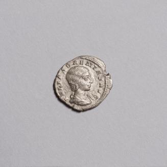 Denarius: Draped Bust of Julia Soaemias Right; Venus Seated Left Holding Apple and Scepter, Child at Feet on Reverse