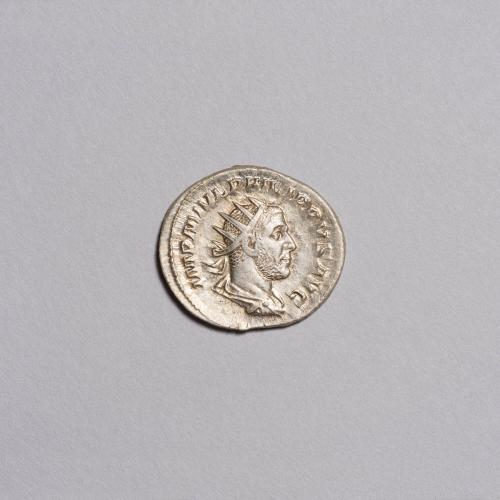 Antoninianus: Radiate Draped and Cuirassed Bust of Philip I Right; Felicitas Standing Left, Holding Caduceus and Cornucopiae on Reverse