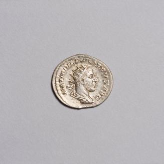 Antoninianus: Radiate Draped and Cuirassed Bust of Philip I Right; Felicitas Standing Left, Holding Caduceus and Cornucopiae on Reverse