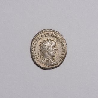Tetradrachm: Radiate Draped and Cuirassed Bust of Philip I Right; Eagle Standing Front, Head Right Holding Snake in Beak, ANTIOXIA .S.C in Exergue on Reverse