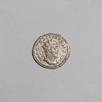 Antoninianus: Radiate Bust of Postumus Draped and Cuirassed Right; Hercules Standing Right, Leaning on Club and Holding Bow on Reverse
