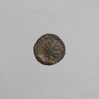 Antoninianus: Radiate Draped and Cuirassed Bust of Quintillus Right; Fides Standing Left, Holding a Standard and Spear, E in Field Right on Reverse