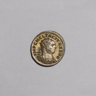 Antoninianus: Radiate Draped and Cuirassed Bust of Tacitus Right; Providentia Standing Left, Holding Cornucopiae and Wand Over Globe on Reverse