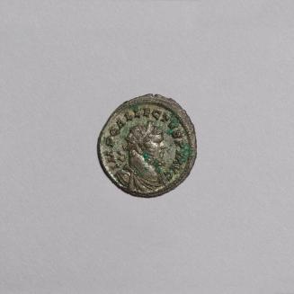 Antoninianus: Radiate Draped and Cuirassed Bust of Allectus Right; Pax Standing Left, Holding Palm Branch and Staff on Reverse