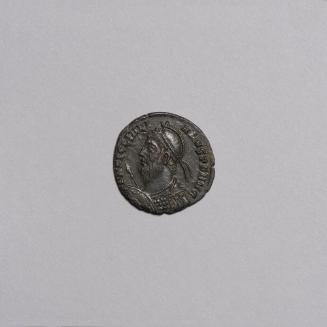 AE3: Pearl-Diademed, Helmeted, and Cuirassed Bust of Julian II Left, Holding Spear and Shield; VOT/X/MVLT/XX in Four Lines Within Wreath, HERACLE.B in Exergue on Reverse