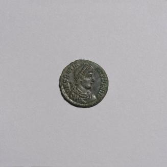 AE3: Laureate, Draped and Cuirassed Bust of Gratian Right; Constantinopolis Seated Facing Head Left, Holding Globe and Spear, O in Right Field, CONSEA in Exergue on Reverse