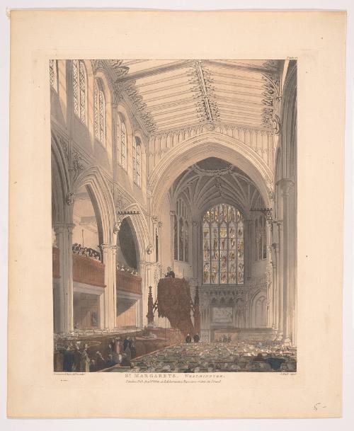 St. Margaret's, Westminster, from Microcosm of London