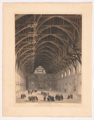 Westminster Hall, from Microcosm of London