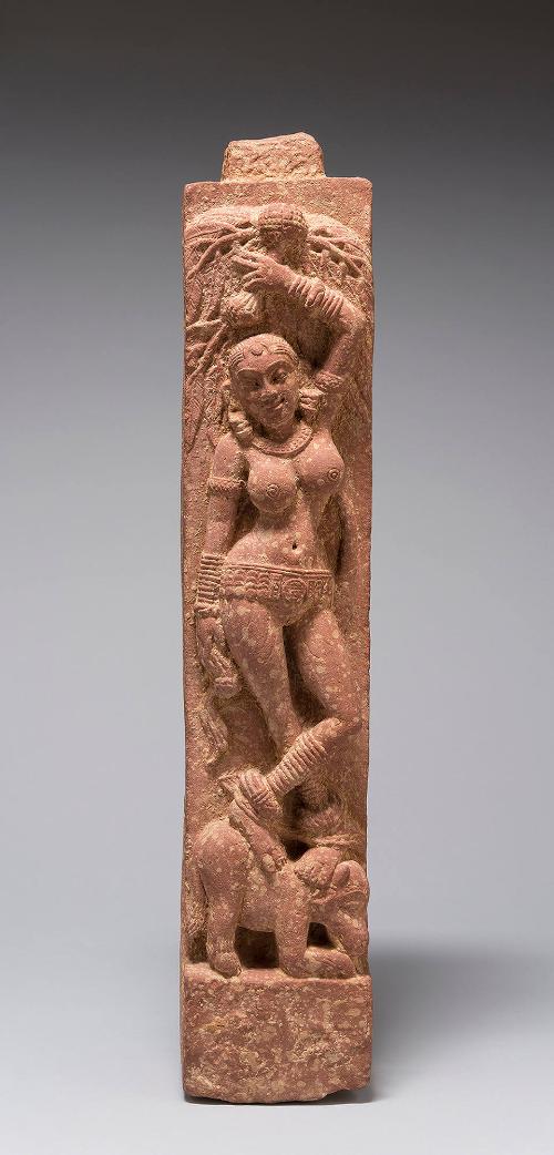Rail Post with a Yakshi