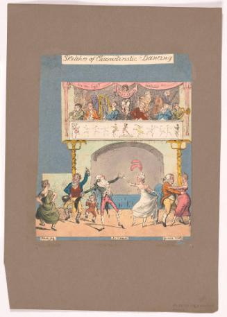 La belle assemblée, or, Sketches of characteristic dancing (central fragment)