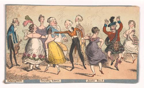 La belle assemblée, or, Sketches of characteristic dancing (left fragment)