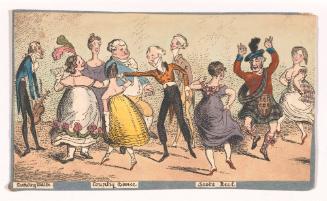 La belle assemblée, or, Sketches of characteristic dancing (left fragment)