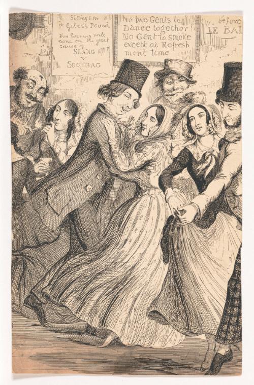 From the Gin Shop to the Dancing Rooms, from the Dancing Rooms to the Gin Shop, the Poor Girl is Driven on in That Course Which Ends in Misery (fragment), from The Drunkard’s Children