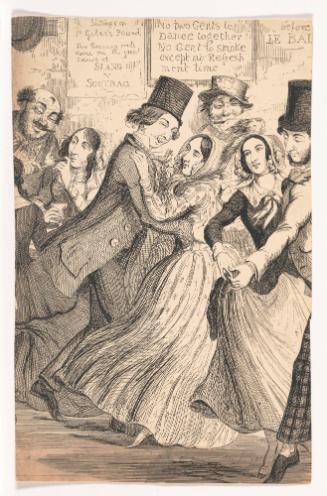 From the Gin Shop to the Dancing Rooms, from the Dancing Rooms to the Gin Shop, the Poor Girl is Driven on in That Course Which Ends in Misery (fragment), from The Drunkard’s Children