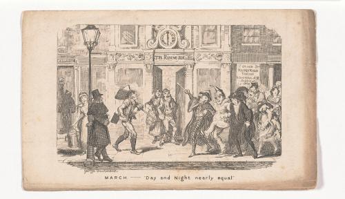 March: "Day and Night Nearly Equal", from The Comic Almanack