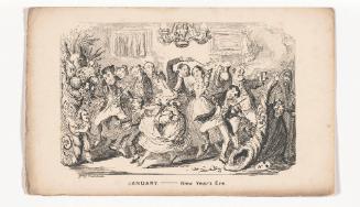 January: New Year's Eve, from The Comic Almanack