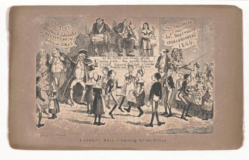 A Charity Ball -- Dancing for the Million, from The Comic Almanack