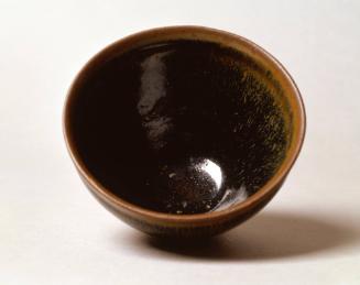 Tea Bowl with Hare's-Fur Glaze and Tribute Mark