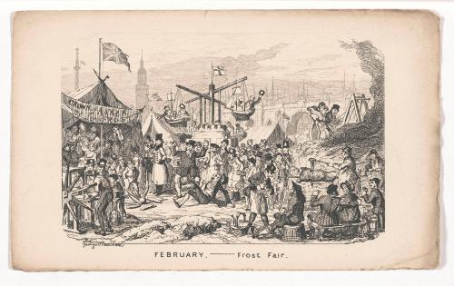 February: Frost Fair, from The Comic Almanack