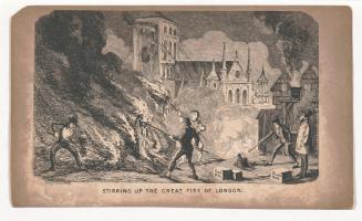 Stirring Up the Great Fire of London, from The Comic Almanack