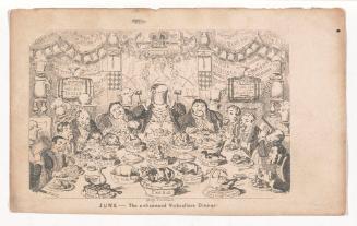 June: the Unlicensed Victuallers Dinner, from The Comic Almanack