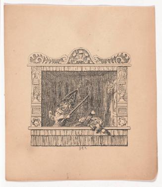 Punch Quiets Judy, from Punch and Judy