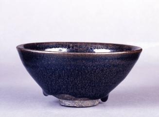Tea Bowl with Oil-Spot Glaze
