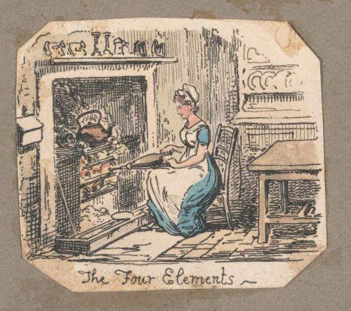 The Four Elements, vignette fragment from Plate 2 of Scraps and Sketches, Part II