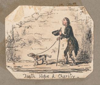 Faith, Hope, and Charity, vignette fragment from Plate 2 of Scraps and Sketches, Part II